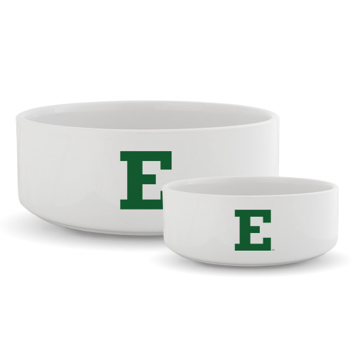  Ceramic Dog Bowl - Eastern Michigan Athletic Mark
