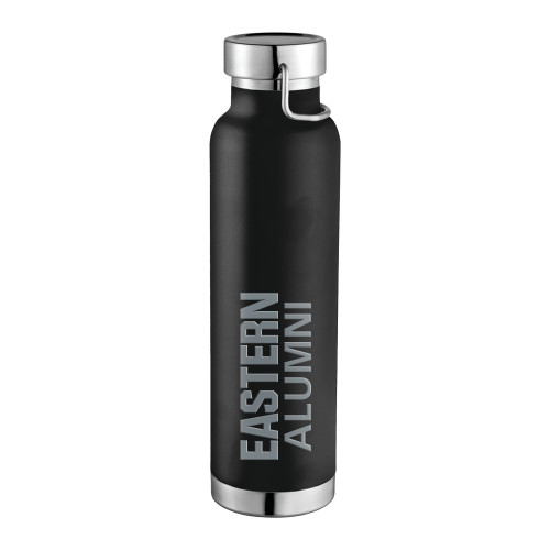  Thor Copper Vacuum Insulated Black Bottle 22oz - Alumni - Eastern Michigan Engraved