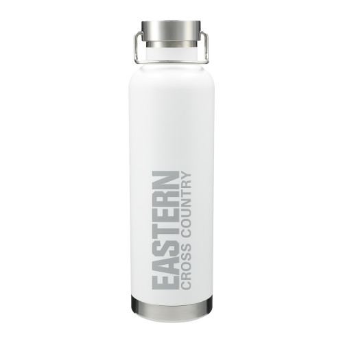  Thor Copper Vacuum Insulated White Bottle 32oz - Cross Country - Eastern Michigan Engraved