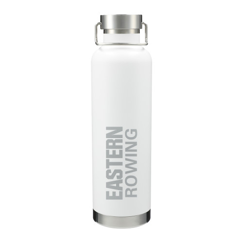  Thor Copper Vacuum Insulated White Bottle 32oz - Rowing - Eastern Michigan Engraved