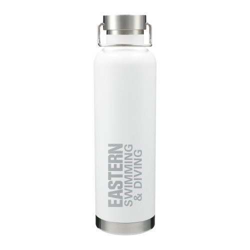  Thor Copper Vacuum Insulated White Bottle 32oz - Swimming and Diving - Eastern Michigan Engraved