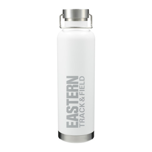  Thor Copper Vacuum Insulated White Bottle 32oz - Track and Field - Eastern Michigan Engraved
