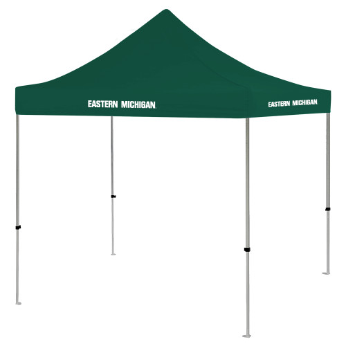  9 ft x 9 ft Dark Green Tent - Eastern Michigan Athletic Wordmark