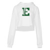 Thumbnail image for  Bella + Canvas Womens White Cropped Fleece Hood