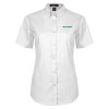 Thumbnail image for  Womens White Twill Button Up Short Sleeve