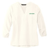 Thumbnail image for  Mercer + Mettle Womens Ivory 3/4 Sleeve Crepe Blouse