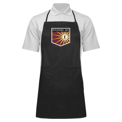  Full Length Black Apron - Shield