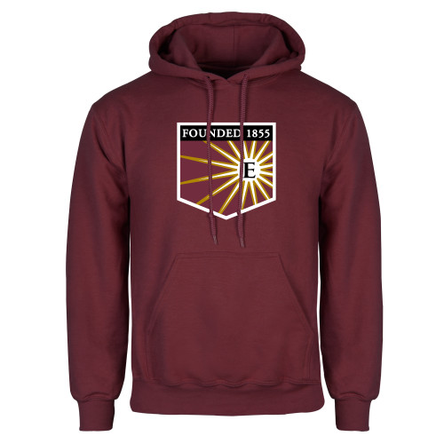  Maroon Fleece Hoodie - Shield