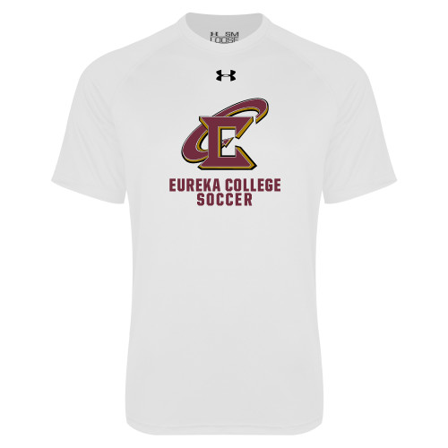  Under Armour White Tech Tee - Soccer