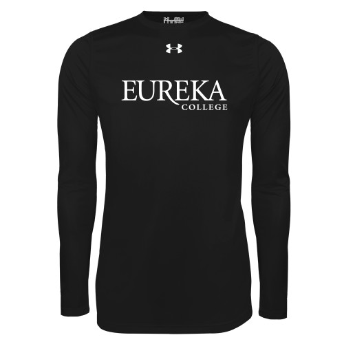  Under Armour Black Long Sleeve Tech Tee - Wordmark