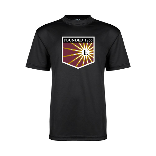  Youth Performance Black Tee - Shield
