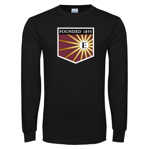  Black Long Sleeve T Shirt - Shield
