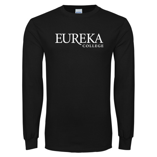  Black Long Sleeve T Shirt - Wordmark