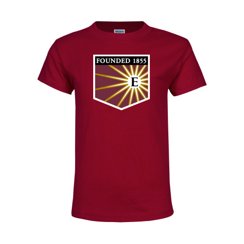  Youth Maroon T Shirt - Shield