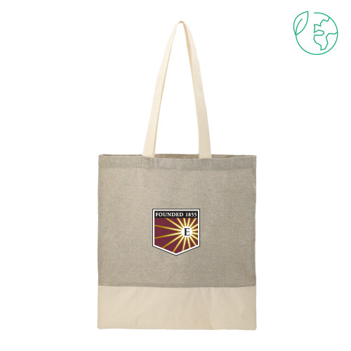  Split Recycled Grey Cotton Twill Convention Tote - Shield
