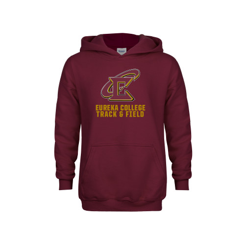  Youth Maroon Fleece Hoodie - Track and Field