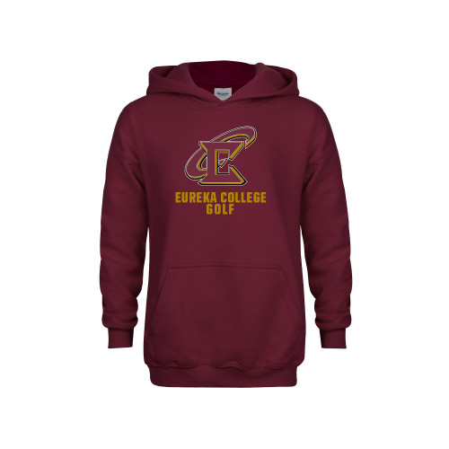 Youth Maroon Fleece Hoodie - Golf