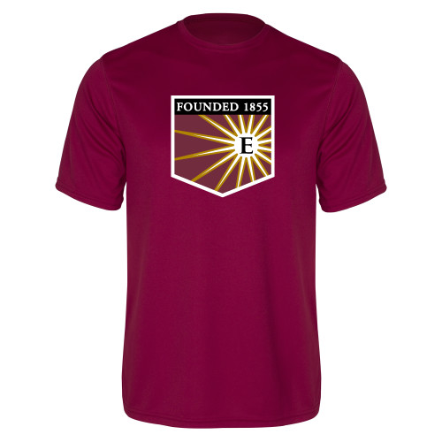  Maroon Performance Tee - Shield