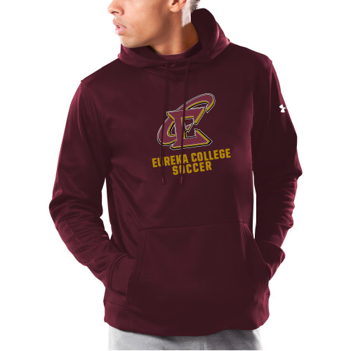  Under Armour Maroon Armour Fleece Hoodie - Soccer