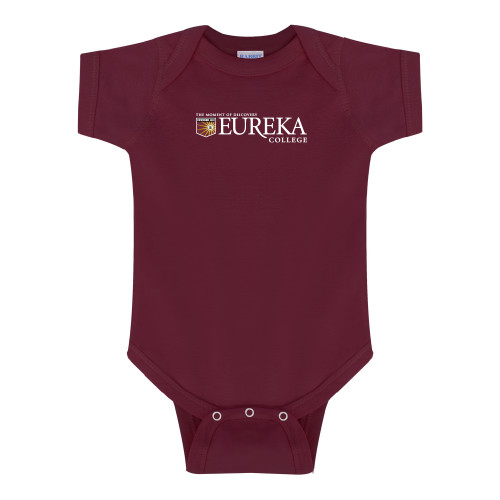  Maroon Infant Onesie - Eureka College w/ Shield