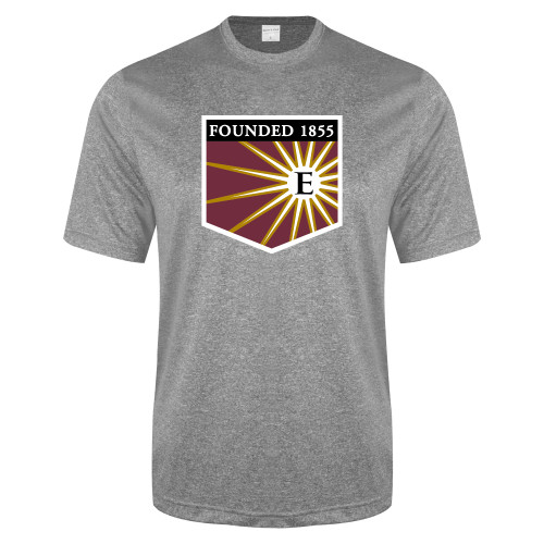  Grey Heather Performance Contender Tee - Shield