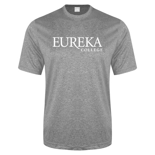  Grey Heather Performance Contender Tee - Wordmark