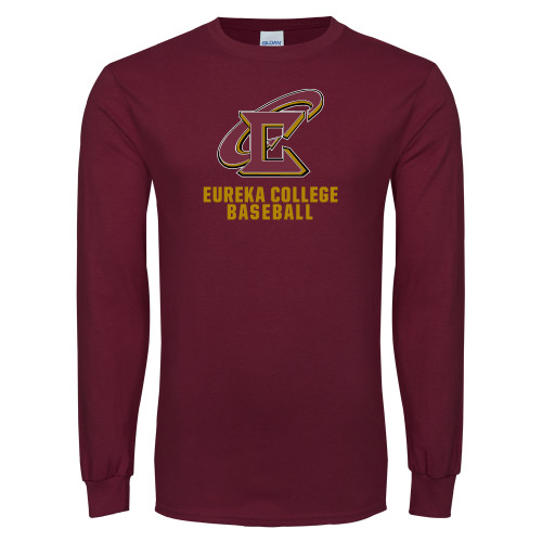  Maroon Long Sleeve T-Shirt - Baseball