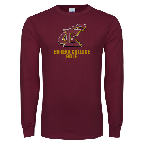  Maroon Long Sleeve T-Shirt - Golf