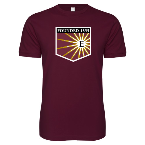  Next Level Maroon SoftStyle T Shirt - Shield