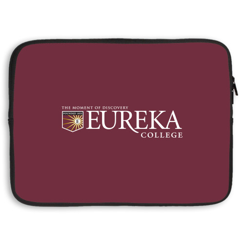  15 inch Neoprene Laptop Sleeve - Eureka College w/ Shield