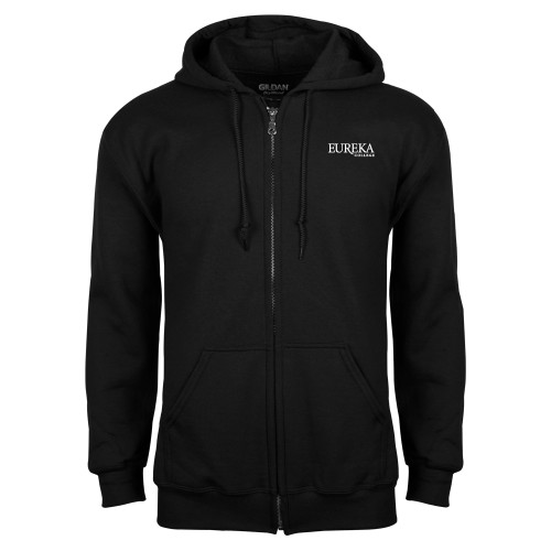  Black Fleece Full Zip Hoodie - Wordmark
