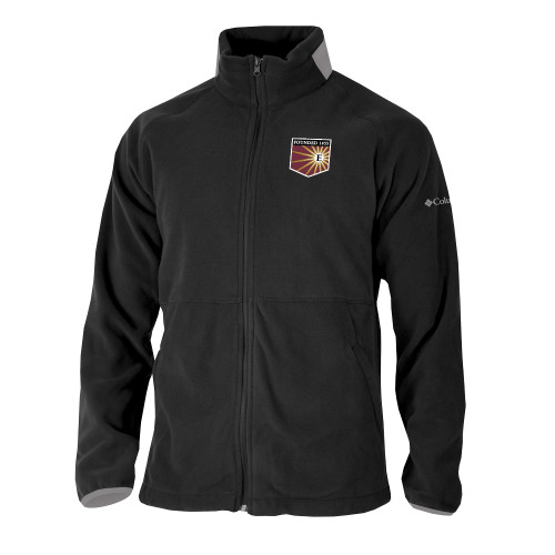  Columbia Black Everest Ridge Fleece Full Zip Jacket - Shield