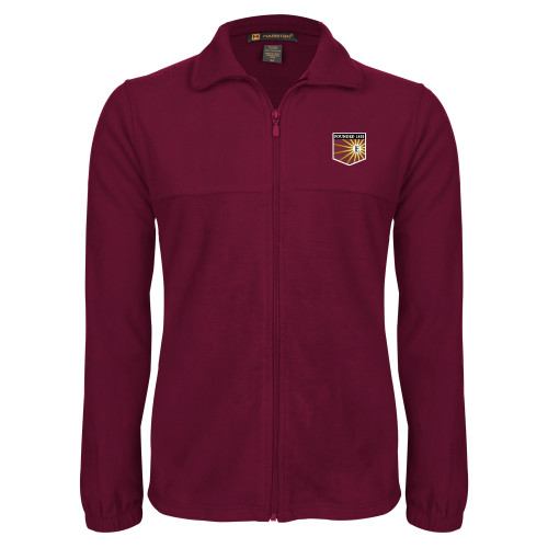  Maroon Fleece Full Zip Jacket - Shield