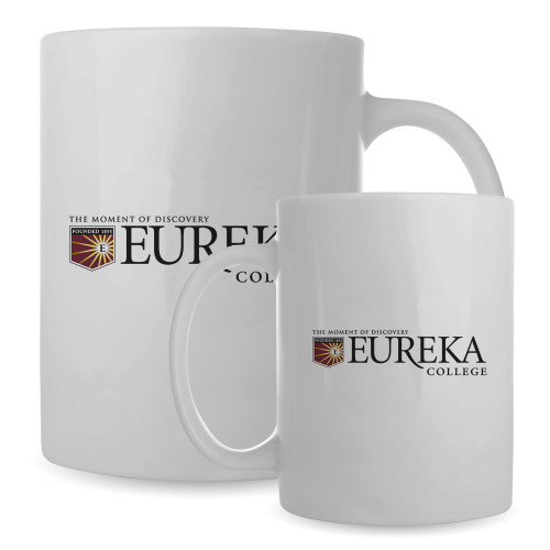  Full Color White Mug 15oz - Eureka College w/ Shield