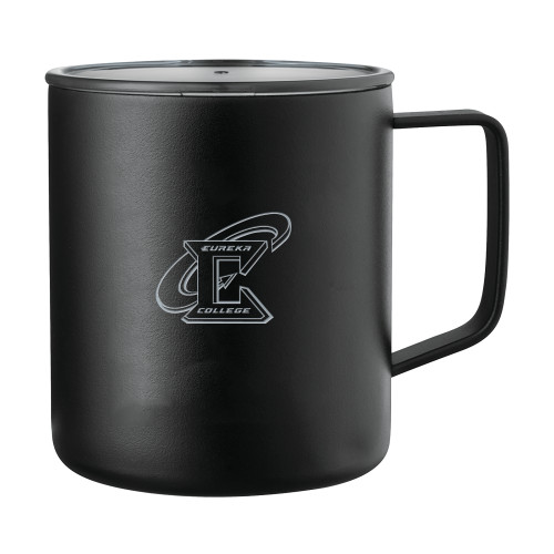 Rover Camp Vacuum Insulated Black Mug 14oz - Primary Athletic Mark Engraved
