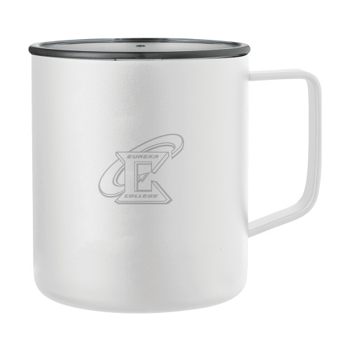  Rover Camp Vacuum Insulated White Mug 14oz - Primary Athletic Mark Engraved