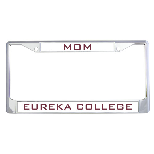  Mom Metal License Plate Frame in Chrome - Mom