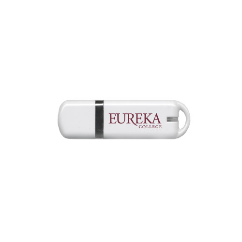  USB White Pen Drive 4G - Wordmark