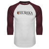 Thumbnail image for  White/Maroon Raglan Baseball T Shirt