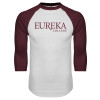 Thumbnail image for  White/Maroon Raglan Baseball T Shirt