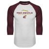 Thumbnail image for  White/Maroon Raglan Baseball T Shirt