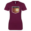 Thumbnail image for  Next Level Womens Maroon Boyfriend Tee