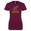 Thumbnail image for  Next Level Womens Maroon Boyfriend Tee