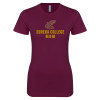 Thumbnail image for  Next Level Womens Maroon Boyfriend Tee