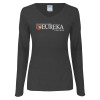 Thumbnail image for  Womens Dark Heather Long Sleeve V Neck Tee 