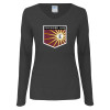 Thumbnail image for  Womens Dark Heather Long Sleeve V Neck Tee 