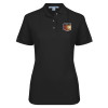 Thumbnail image for  Womens Silk Touch Black Pique Polo
