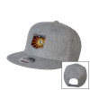 Thumbnail image for  Heather Grey Wool Blend Flat Bill Snapback Hat