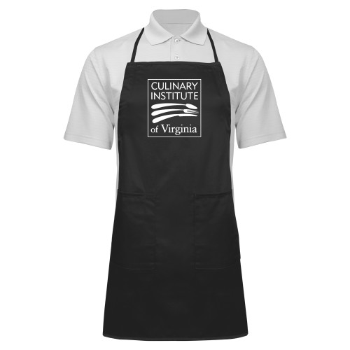  Full Length Black Apron - Culinary Institute of Virginia