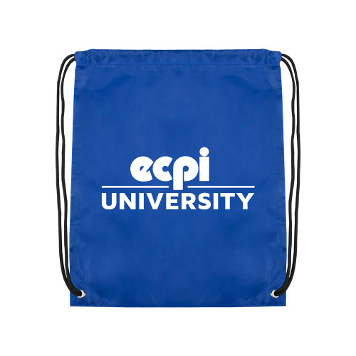  Royal Drawstring Backpack - ECPI University Stacked